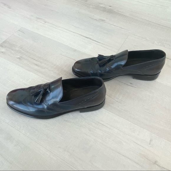 ❤️ Ferragamo Siriano Wing Tip Tassel Loafer Blue 9 main image 5
